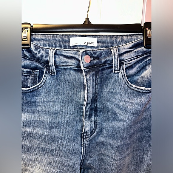 NWOT Super High Rise Slim Straight Crop Jeans from Vervet by Flying Monkey - Picture 8 of 12